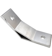 P-40x40 4 Ways Exhibition Aluminium Profile 45 Degree Connector, Zinc Alloy, Angled Frame Joiner, Precise 45° Junction for Exhibition Display Assembly